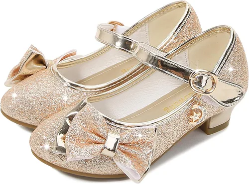 Miniatura 3 de Cadidi Dinos Zapatos de vestir para niñas, zapatos de fiesta de boda, zapatos de tacón Mary Jane Princesa (bebéniño pequeñoniño grande)