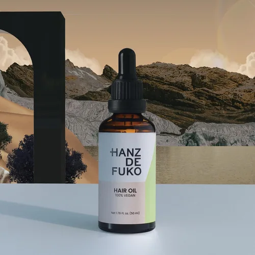Miniatura 4 de Hanz de Fuko Aceite vegano para cabello y barba, apoya el crecimiento, la salud de la barba y un cabello más suave y suave, fórmula hidratante