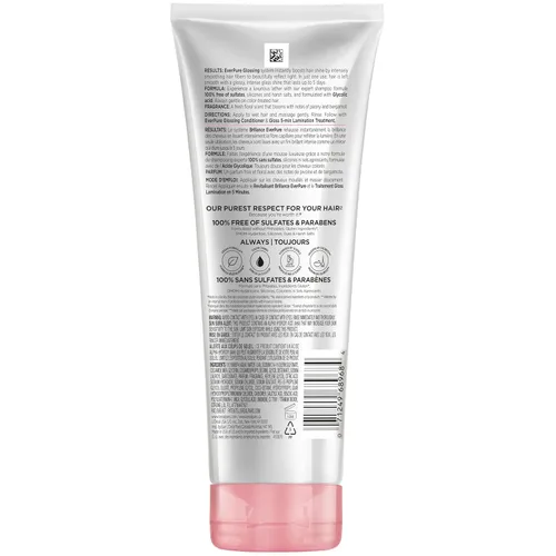 Miniatura 10 de L'Oréal Paris Champú sin sulfato con brillo y ácido glicólico EverPure, cuidado del cabello para brillo duradero y suavidad para cabello opaco