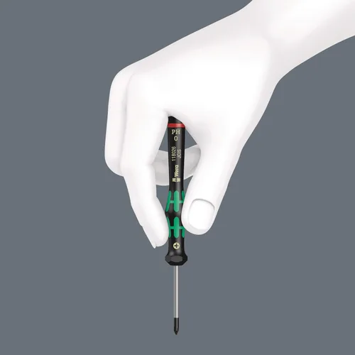 Miniatura 2 de Wera 05118024001 Kraftform Micro 2050 PH destornillador Phillips de precisión para electrónica, cabeza PH 1, longitud de hoja de 80 mm