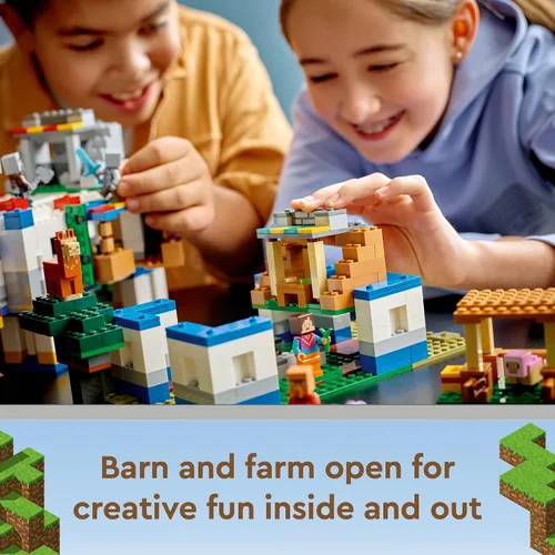 Miniatura 4 de LEGO Minecraft The Llama Village Farm House Toy Building Set 21188, idea de regalo de Minecraft para niños, niñas a partir de 9 años, crea una aldea