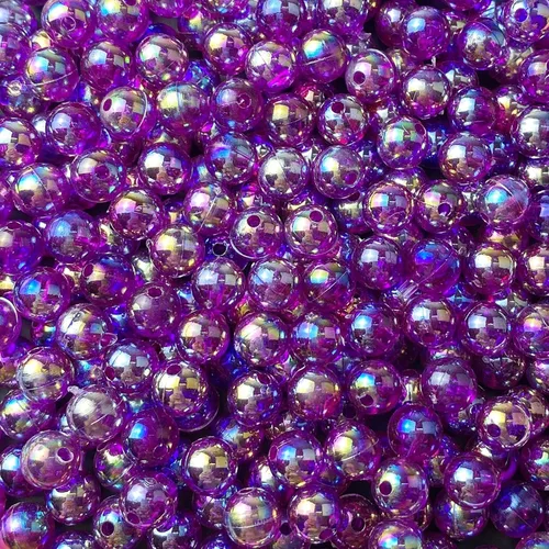 Miniatura 33 de 1000 piezas de cuentas redondas de acrílico de 6 mm, colores AB, cuentas espaciadoras redondas para aretes, pulseras, collares, llaveros, joyería