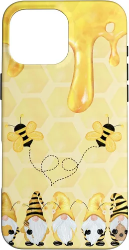 Miniatura 19 de Carcasa divertida para iPhone 16 con diseño de gnomos de abejorros para Halloween