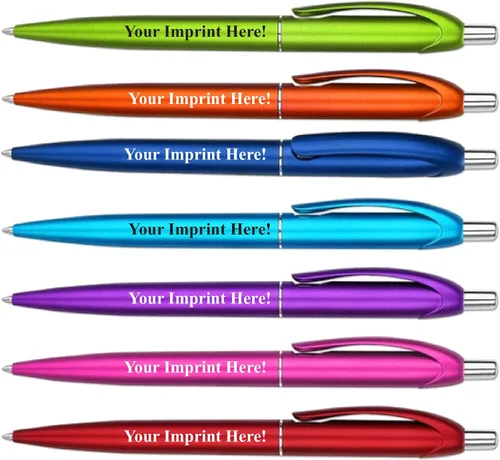 Express Pencils Bolígrafos personalizados, retro, acción de clic retráctil, personalizable, escritura negra, bolígrafos con nombre impreso, impresos