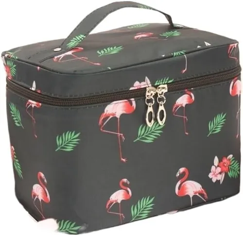 Miniatura 3 de Bolsa De Maquillaje Portátil Impermeable Para Mujer, Organizador De Artículos De Tocador De Alta Capacidad, Estuches De Cosméticos De
