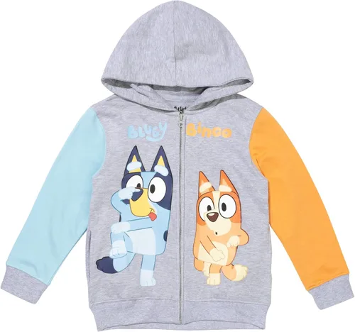 Miniatura 2 de Bluey & Bingo - Sudadera con capucha raglán con cremallera, Naranja