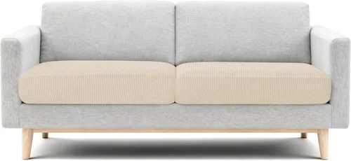 Miniatura 67 de CHUN YI - Funda elástica de cojín para sofá biplaza, funda de asiento de sofá con tela jacquard de elastano (mediana, color marfil blanco)