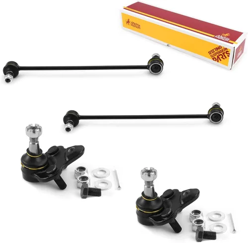 Miniatura 198 de Metrix Premium Chassis Parts - Juego de 4 piezas de articulación de rótula superior y barra estabilizadora delantera para Ford Ranger RWD 1998-2011