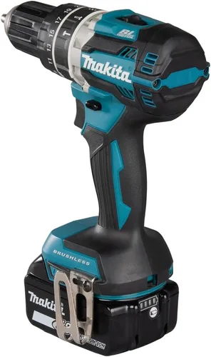 Miniatura 3 de Makita DHP484RTJ 18V Li-Ion LXT - Taladro combinado sin escobillas completo con 2 baterías de iones de litio de 5.0 Ah y cargador suministrado