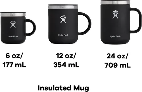 Miniatura 7 de Taza Hydro Flask - Taza de viaje reutilizable de acero inoxidable para té y café - Aislada al vacío, sin BPA, no tóxica, 12 onzas