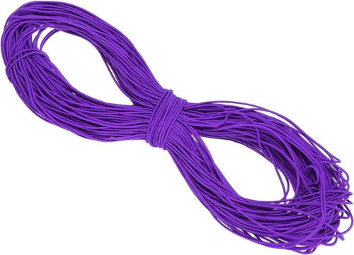 Miniatura 23 de PATIKIL Cuerda elástica elástica de 109 yardas (328.1 ft), cuerda elástica pesada de 0.059 in, albaricoque para manualidades, correas de gancho