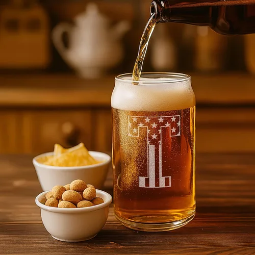 Miniatura 7 de Vasos de cerveza con monograma para hombres (A-Z) de 16 onzas - Regalos de cerveza para hombres, hermano, hijo, papá, vecino - Regalos únicos