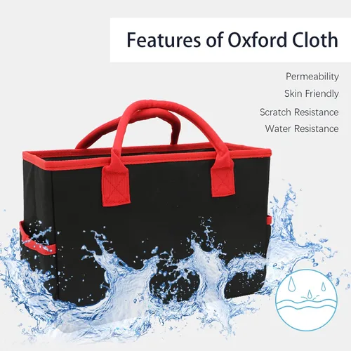 Miniatura 3 de Cupohus - Bolsa de almacenamiento para organizador de arte y manualidades con bolsillos y asas, organizador portátil de tela Oxford para maestros