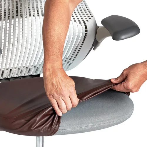 Miniatura 7 de Fundas de asiento para silla de escritorio de oficina, resistentes al agua, lavables, sin arrugas, transpirables, elásticas, suaves y antipolvo