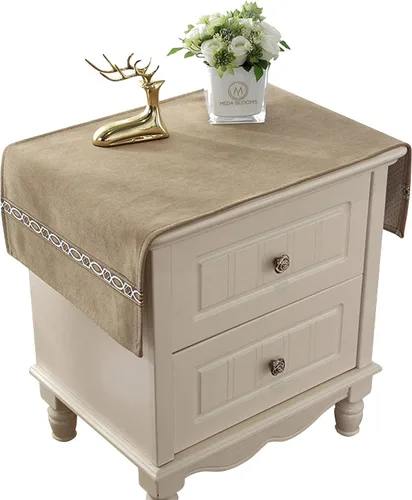 Mantel para mesita de noche, funda antipolvo para mesa, cubierta para mesita de noche, decoración del hogar, mantel de tela para mesita de noche