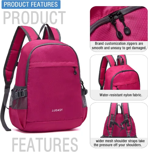 Miniatura 5 de YZAOLL Mochila pequeña de senderismo de 20 litros, mochila ligera para el día, mochila plegable para mujeres y hombres, viajes, camping, vacaciones