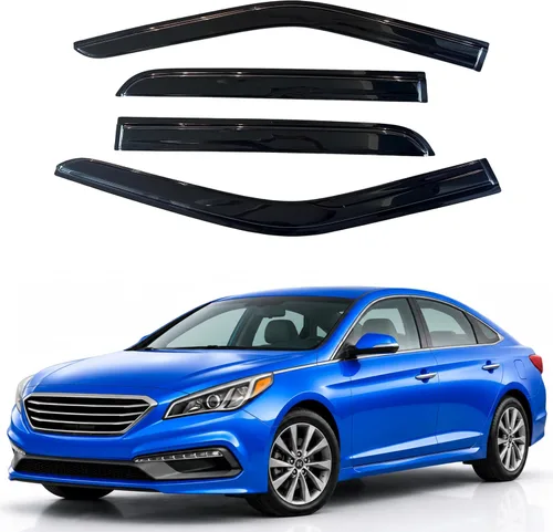 Miniatura 115 de Visor para ventana IG para Hyundai Venue 2020-2023, protector contra la lluvia, adhesivo extra duradero, deflector de viento para lado