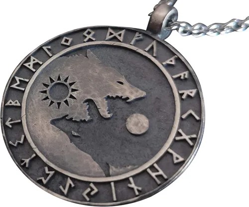 Miniatura 35 de Collar Yin Yang para hombre, joyería colgante de alta calidad de aspecto antiguo, regalos de Yin Yang, joyería vikinga para hombres