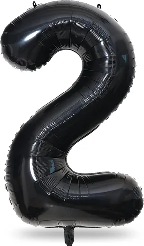 Miniatura 16 de Globo dorado champán con el número 5, globos de aluminio autoinflables grandes de 40 pulgadas del 0 al 9, globo de helio digital 5 dorado claro