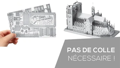 Miniatura 3 de Kit modelo 3D de metal de la catedral de Notre Dame de Iconx de Fascinations