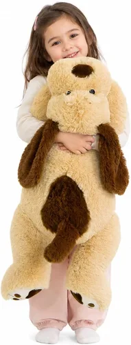 Miniatura 14 de MorisMos Animales de Peluche de Perro Gigante, Perro de Peluche Grande de 31 pulgadas, Almohada Suave de Cachorro Grande de Peluche, Regalos