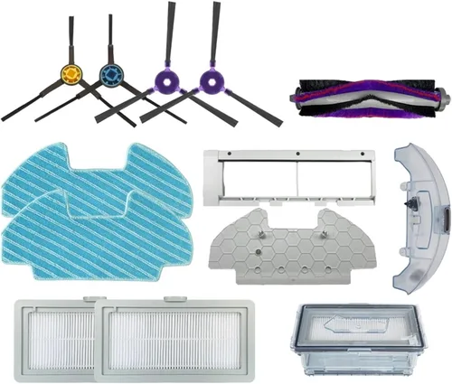 Miniatura 2 de Recambios Caja de polvo para tanque de agua, cepillo de rodillo, compatible con Midea I5C I5 VCR07 VCR08 Robot Aspirador Accesorios, Compatible