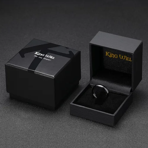 Miniatura 18 de King Will Alianza de boda de carburo de tungsteno para hombres y mujeres, anillos de promesa para parejas abovedados de alto pulido