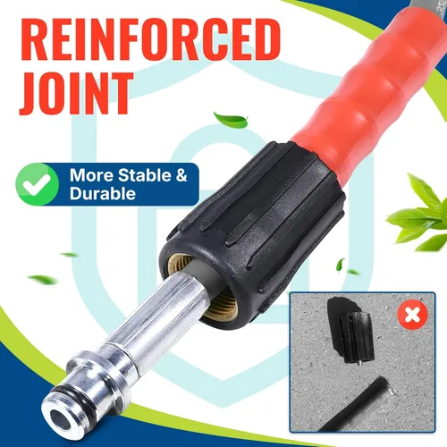 Miniatura 5 de YAMATIC - Manguera de lavado a presión súper flexible de 50 pies 1/4", resistente a torceduras, reemplazo de manguera de lavadora de presión