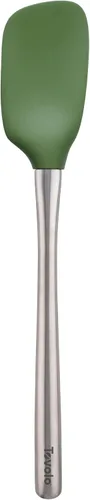 Miniatura 47 de Tovolo Flex-Core - Espátula con mango de acero inoxidable, cabeza de silicona resistente al calor y libre de BPA, segura para sartenes de hierro