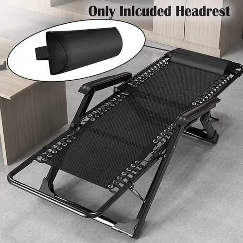 Miniatura 3 de Ostlttyn Almohada para la cabeza para silla de gravedad cero, silla reclinable, cojín grande de gravedad cero con banda elástica ajustable, almohada