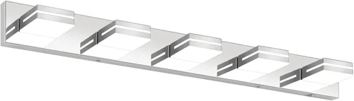 Miniatura 15 de Accesorios de iluminación de tocador de baño sobre espejo (3 luces, 5CCT, regulable) modernos accesorios de iluminación LED de pared de baño, negro