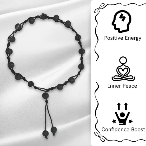 Miniatura 48 de Amazing Gemstone Crystal Anklet Ankle Bracelets for Women - Waterproof Beaded Healing Crystal Anklets, Plus Size Chakra Gemstone Bead Anklet