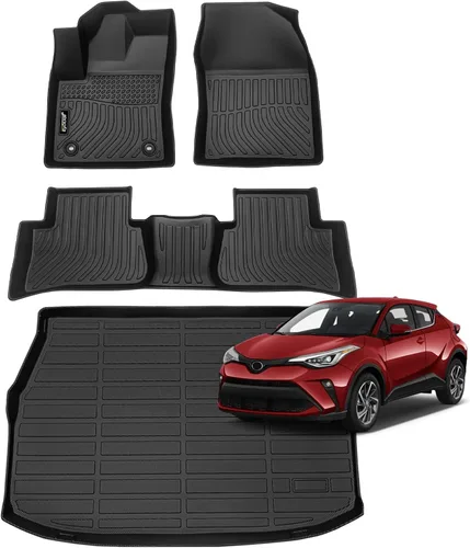 Miniatura 110 de Juego completo de tapetes de auto para todo tipo de clima, revestimiento automotriz para piso y maletero