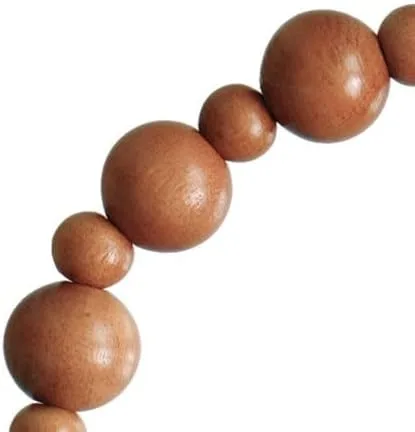 Miniatura 5 de Pulsera Rosario Madera de Azufaifo Stretch 0.394 in