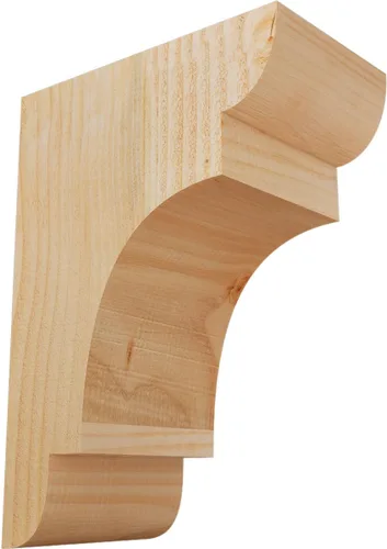Miniatura 85 de Ekena Millwork COR04X12X12NEB00RWR 4 pulgadas de ancho x 12 pulgadas de profundidad x 12 pulgadas de alto New Brighton Rough Sawn Corbel, cedro rojo