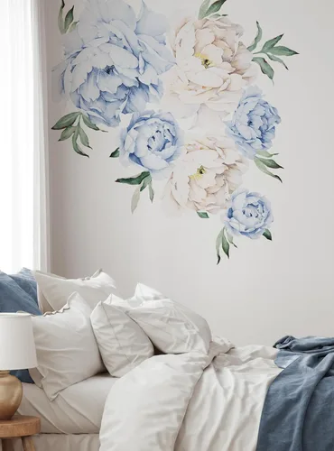 Miniatura 13 de Sticker de pared de flores peonias, de Simple Shapes Rosado(Vintage Pink)