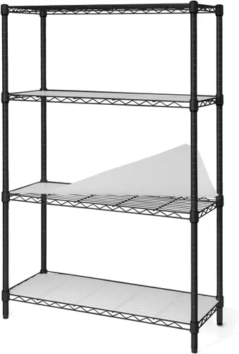 Miniatura 9 de Fencer Wire NSF Estantería de alambre de altura ajustable con forro, estantería de almacenamiento de sótano, estantes de almacenamiento de acero