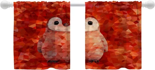 Miniatura 85 de Shrahala Abstract Pattern Geometric Blackout Window Curtains, Concentric Squares Thermal Insulated Curtains Grommet Long Drapes for Bedroom,Living