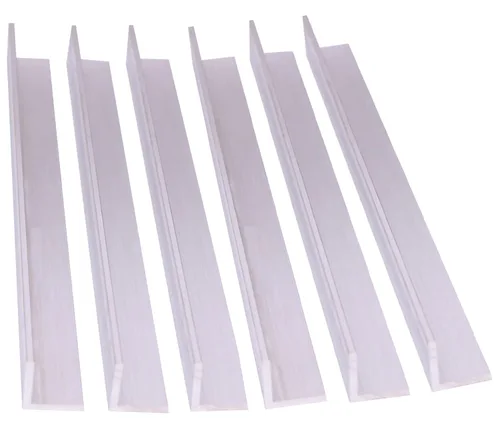 VERNUOS 6 piezas de ángulo de aluminio 6061 de 1 pulgada x 1 pulgada x 1/8 pulgada, 30 cm de longitud, material de moledor T6511, de 3 mm de espesor
