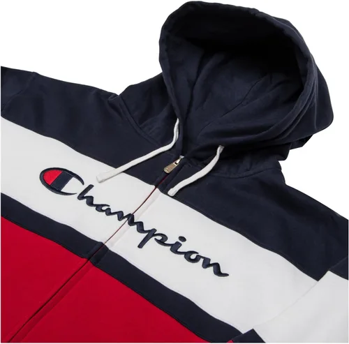Miniatura 2 de Champion Sudadera con capucha y cremallera completa para hombre con logotipo bordado clásico