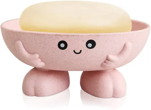 Miniatura 10 de Jabonera, bonita jabonera, creativa y encantadora bandeja de jabón para ducha, baño, cocina, encimera, color azul