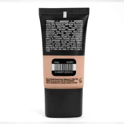Miniatura 8 de Palladio Base líquida con acabado en polvo, aspecto mate natural, reduce las líneas finas, cubre poros grandes, oculta imperfecciones, uso durante