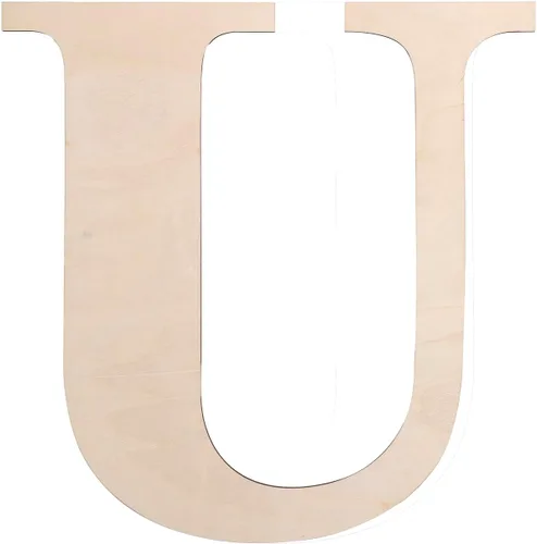 Miniatura 26 de Letra de madera de 12 pulgadas, letras de madera para decoración de pared, letras de madera en blanco sin terminar de 1/5 pulgadas para decoración
