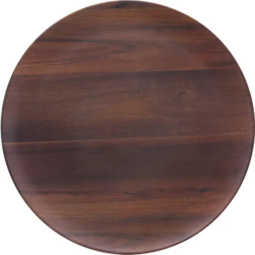 Miniatura 7 de Carlisle FoodService Products Epicure - Plato redondo de plástico, 18 pulgadas, grano de madera oscuro