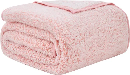 Miniatura 11 de EMME Manta de Forro Polar Sherpa Suave Reversible de Felpa Esponjosa Grande, Manta Bohemia Decorativa Cálida y Ligera para Sofá, Sillón, Dormitorio