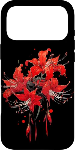 Miniatura 21 de iPhone 14 Red Spider Lily Funda de anime de manga estética japonesa japonesa