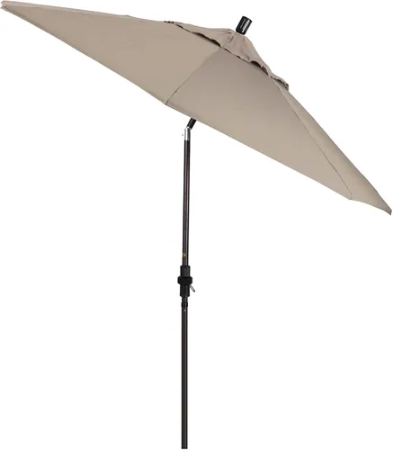Miniatura 3 de California Umbrella GSCUF908117-5461 - Sombrilla redonda de 9 pies con poste de aluminio y varillas de fibra de vidrio para patio, 9 pies