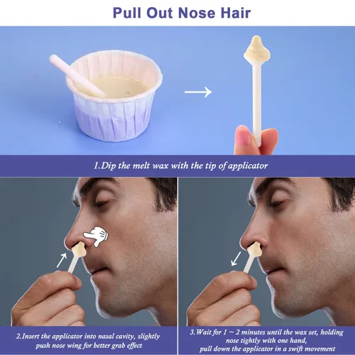 Miniatura 2 de Kit de cera para nariz para hombres y mujeres, cera de depilación nasal para Charmonic (50 gramos / 10 veces de uso)