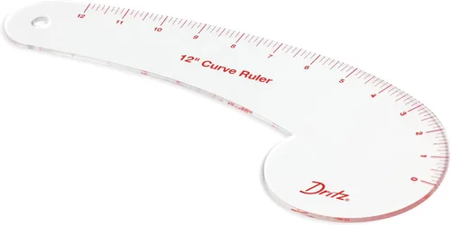 Miniatura 4 de Dritz Regla curva de 12" para patronaje, transparente