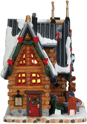 Miniatura 3 de Lemax Vail Village Edificio iluminado: Apres-Ski Lodge, porcelana